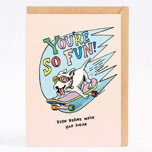 Funny birthday card - Kids birthday card - friendship card - FUN SUGAR - by Wally