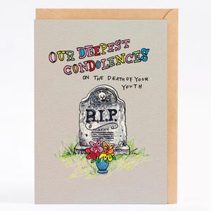 Birthday card funny birthday card RIP