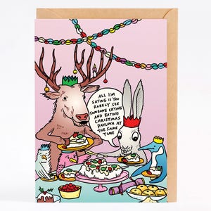 Christmas card funny Christmas card - PAVLOVA