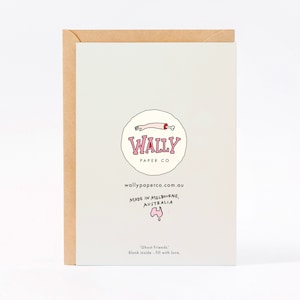 Birthday card funny birthday card bff birthday card ghost birthday card friendship card Ghost Friends by Wally Paper Co Melbourne made in Australia