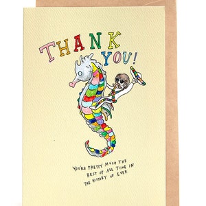 Money Card Cash Card THANKS a MILLION CARD Wheelbarrow Handmade /& Eco Funny cute thank you card Recycled Card