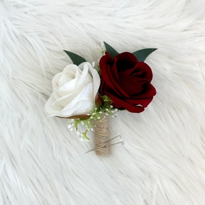 Burgundy and Blush Bouquet, Peony Bouquet, Marsala Bouquet, Burgundy Bouquet, Boho Bouquet, Greenery Bouquet, Blush Peony Bouquet, Cream Peo 2 Rose Bout