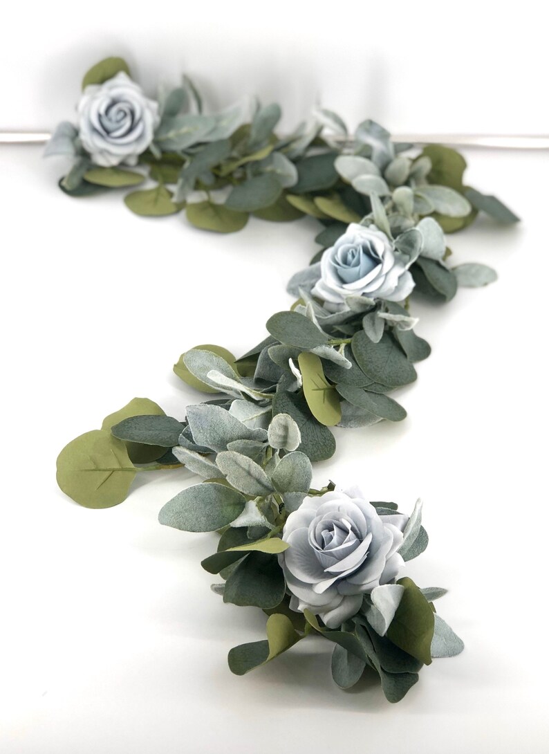 Eucalyptus Garland Lambs Ear Garland Wedding Centerpiece Etsy