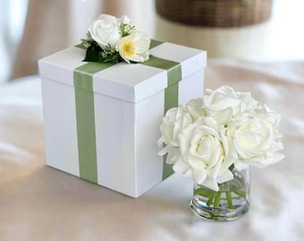 Real Touch Ivory Rose Gift Box: Wedding, Bridal Shower Present
