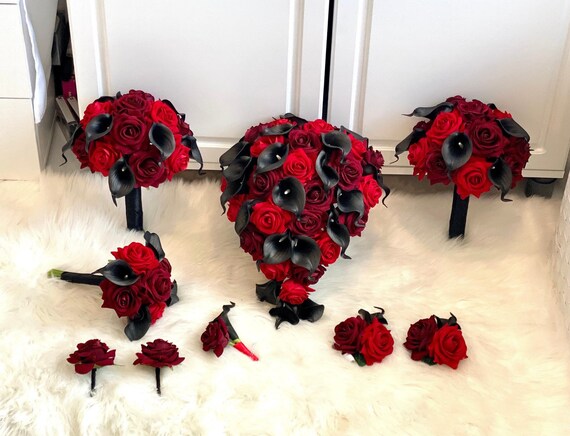 black calla lily bouquet