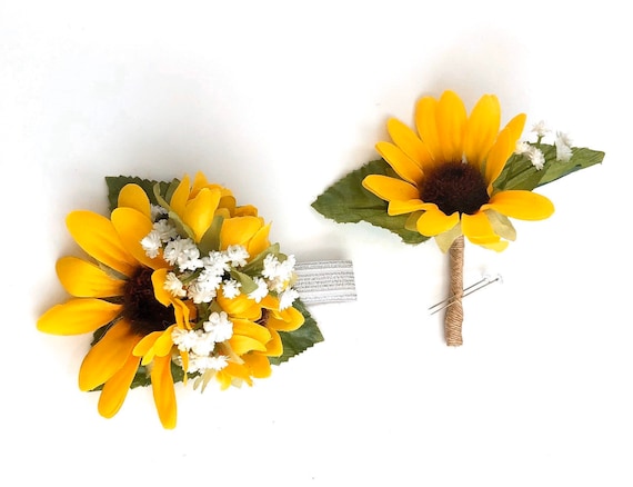 sunflower corsage