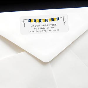 Sjabloon afstuderen adreslabel, afdrukbaar klaslokaal van 2026 High School College-logo 1 x 2 5/8", Avery OnlineLabels, download digitaal bestand