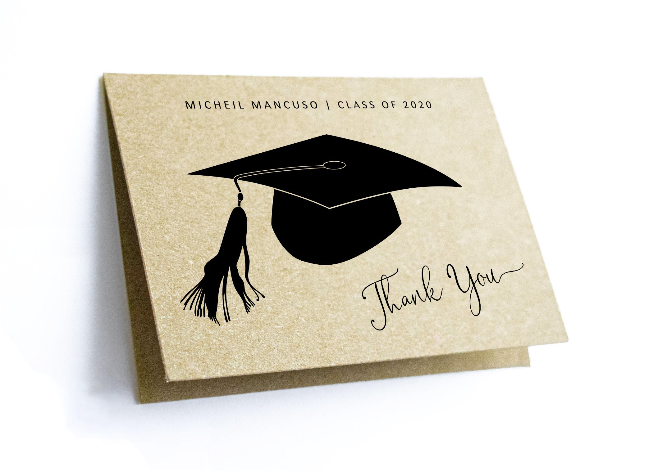 Graduation Thank You Card Template - Printable Women Men Girl Boy High School College Class of