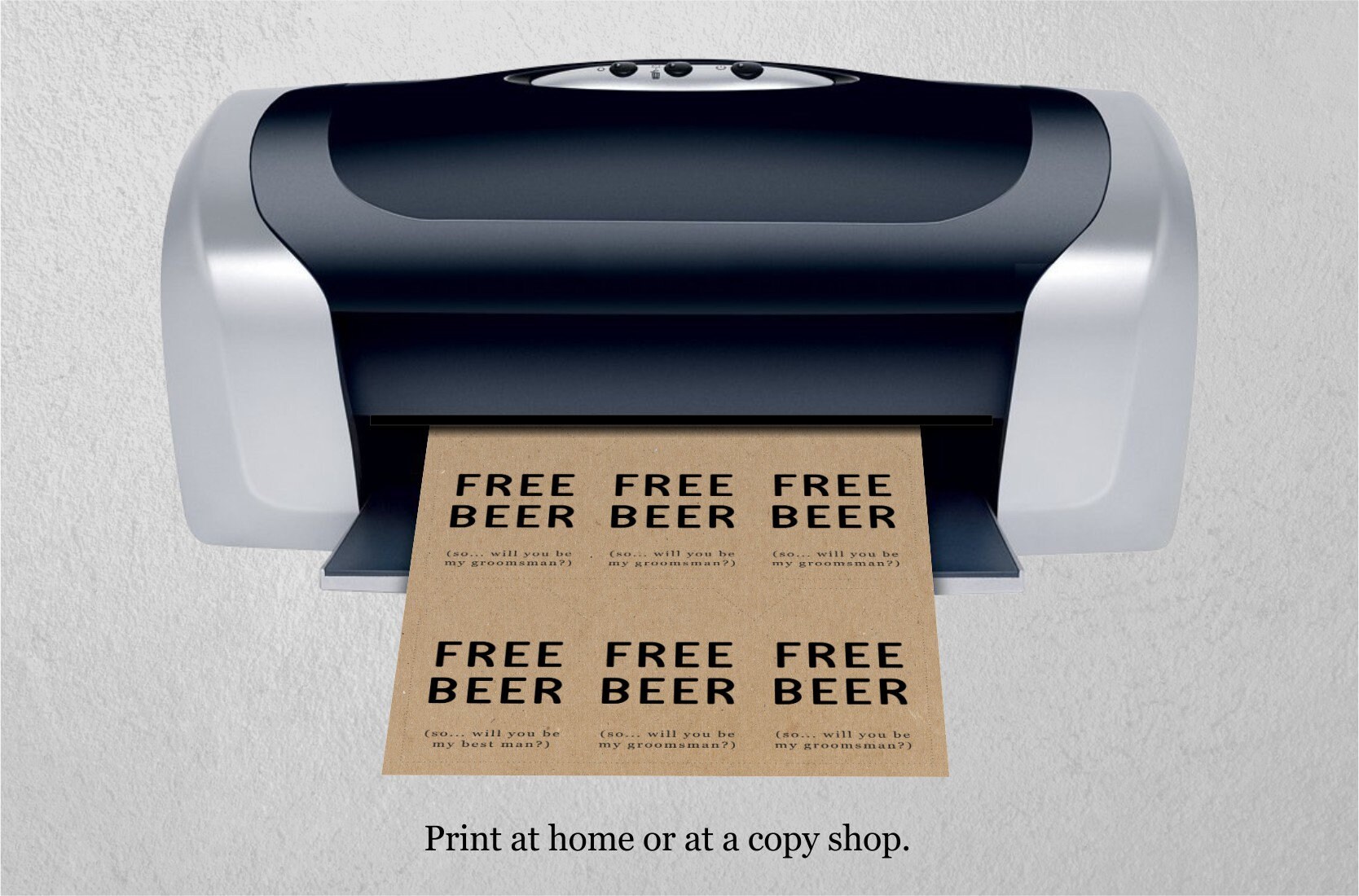 Printable Free Beer Will You Be My Best Man Tag Will You Be My 