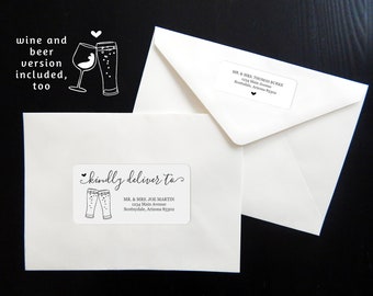 Printable Address Template, Envelope Labels Avery 2x4 1x2-5/8, Cheers & Beers Wine Wedding Invitation etc, Instant Download Digital File PDF