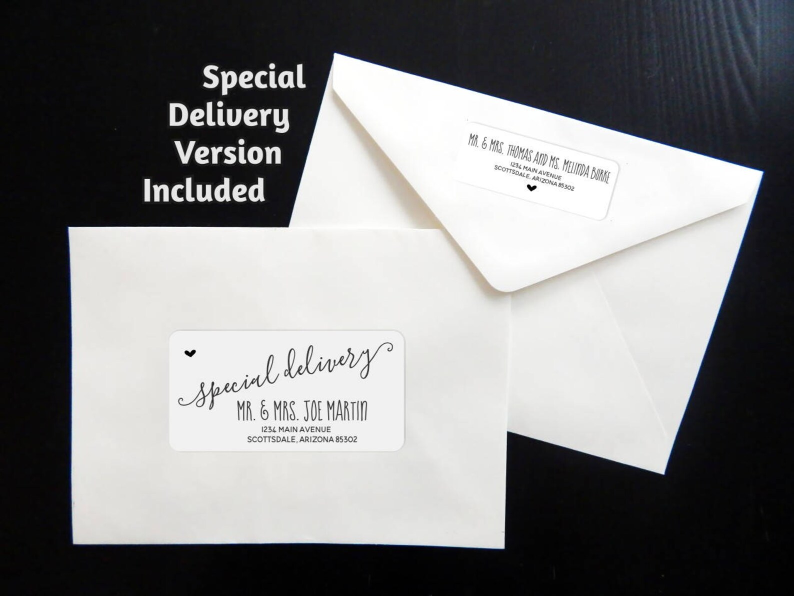 Printable Address Template for Envelope Labels Avery 2 X - Etsy