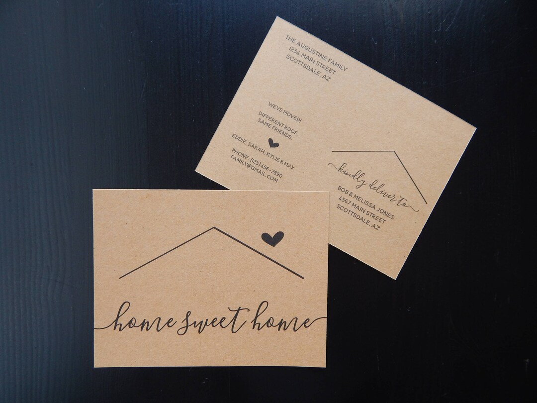 Moving Announcement Postcard Template - Printable Change of Address ...