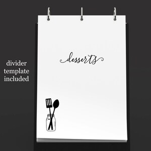 Recipe Template Editable Recipe Book Printable Recipe - Etsy