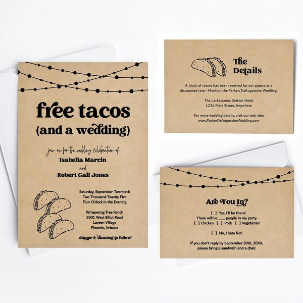 Taco Bar Invitation - Etsy
