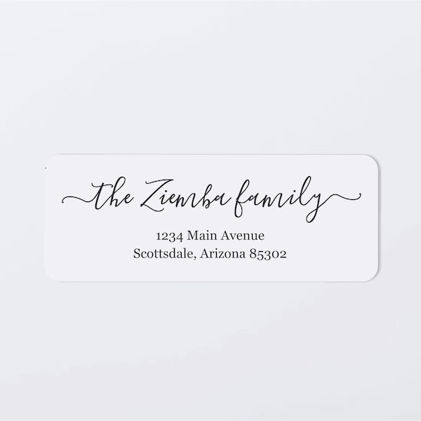 Address Label Template - Printable Envelope Label, Avery 1 x 2-5/8" - Wedding, Christmas, etc - Instant Download Digital File Editable PDF