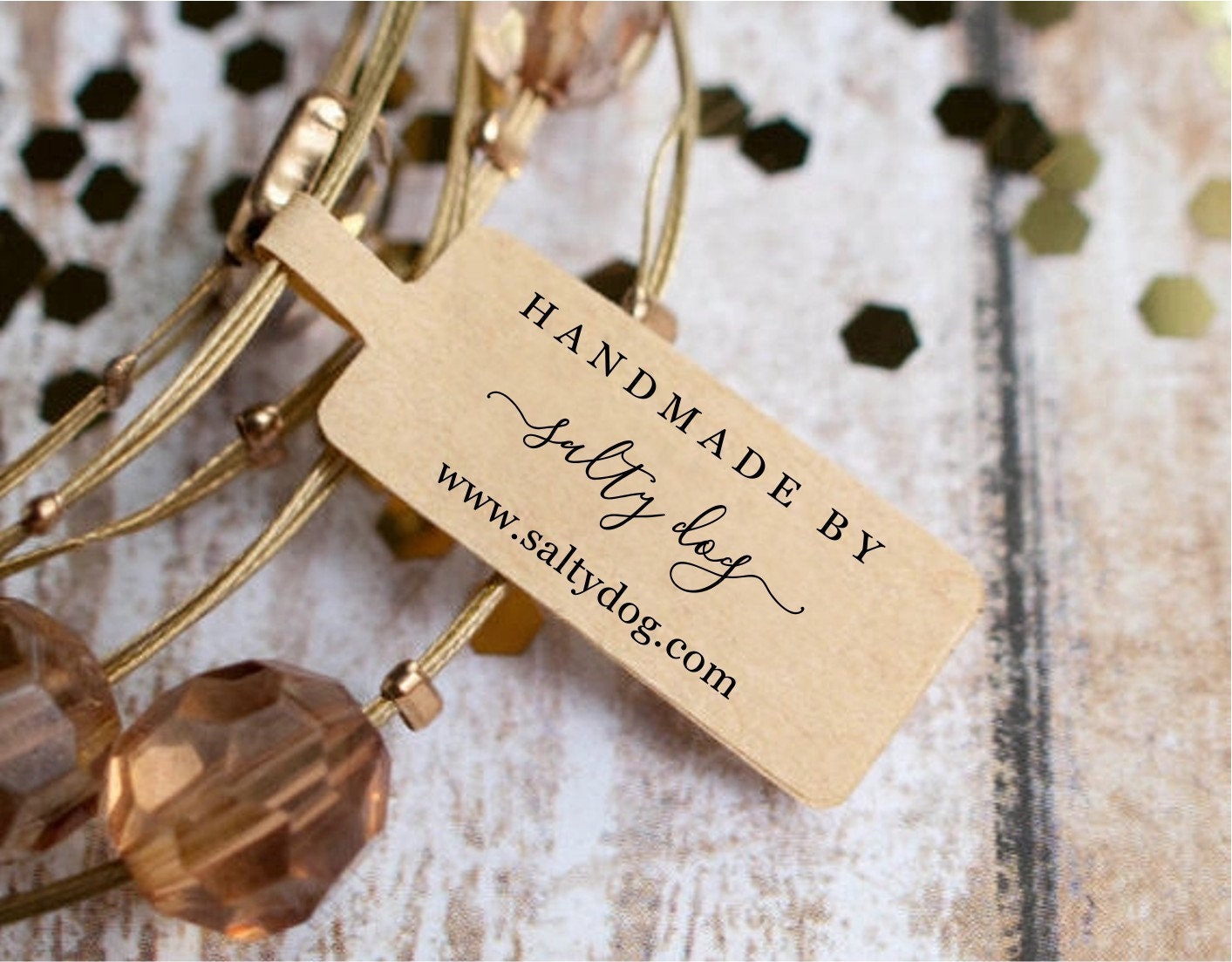 Printable Tag For Handmade Jewelry Template Custom Fold Over Handmade 