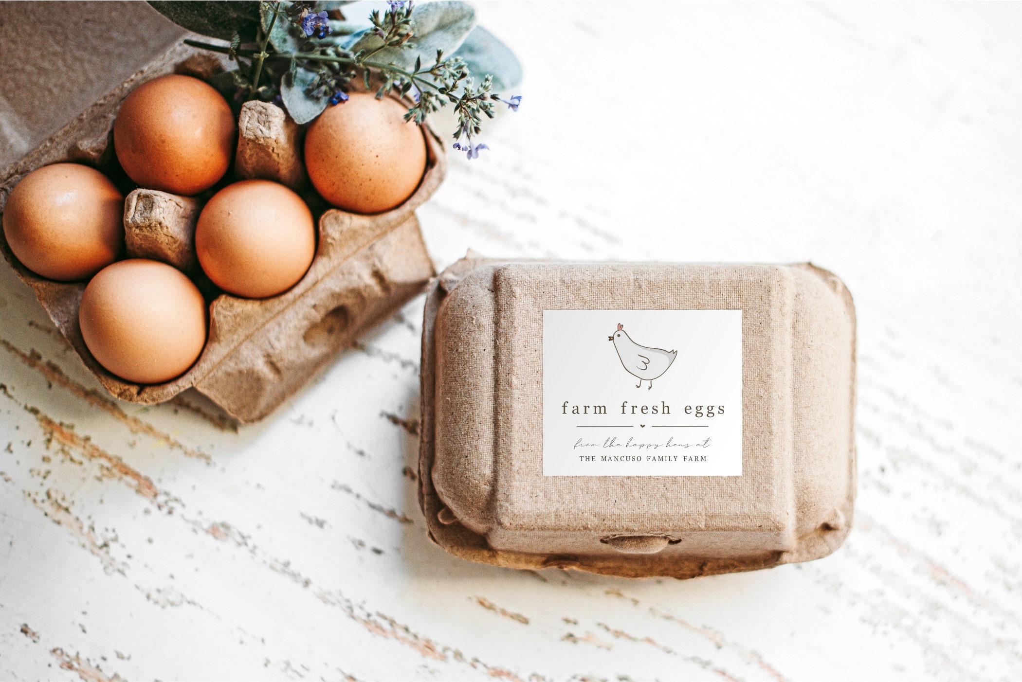 Egg Carton Label Template Printable Sticker, Personalize for Farm or Egg Carton Label Template Printable Sticker, Personalize for Farm or