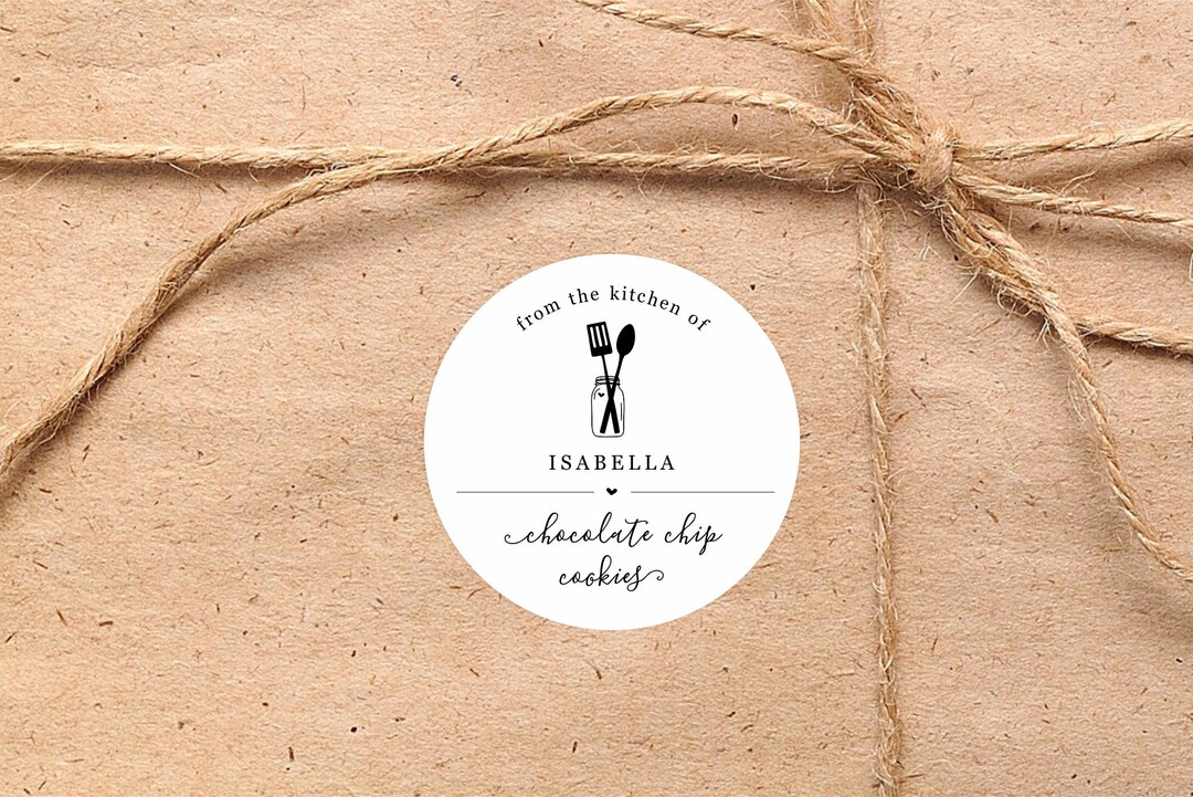 From the Kitchen of Sticker / Tag Template 2x2, Printable Homemade Food ...