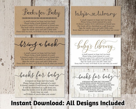 printable baby shower book