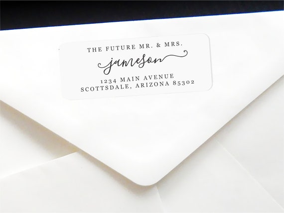 Wedding Return Address Label, Custom Address Labels, Future Mr & Mrs Return Address  Labels, Wedding Address Stickers, Save the Date Label 