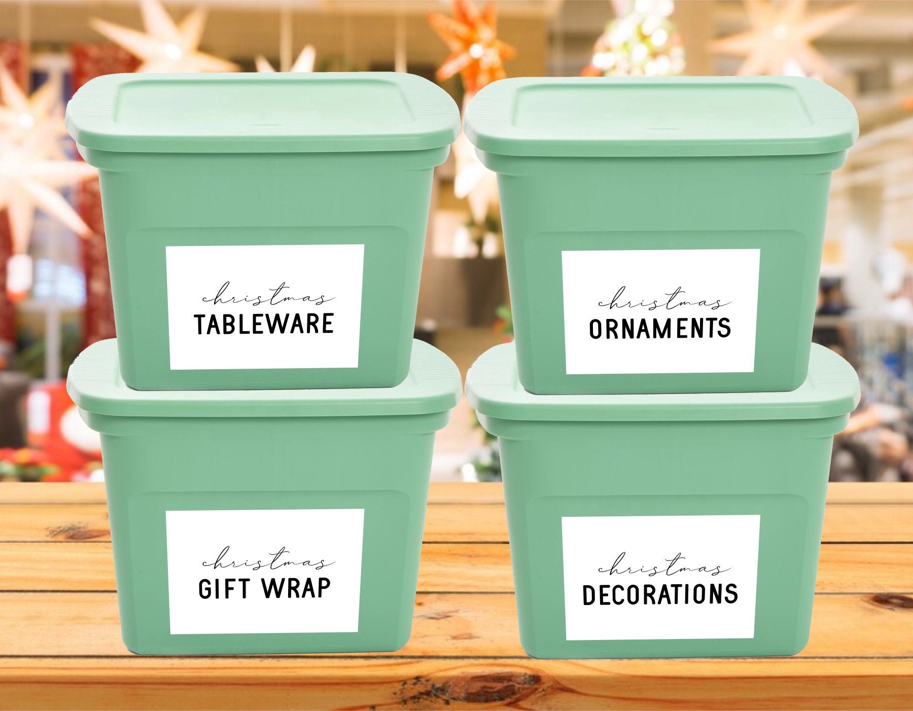 Editable 12x12 Storage Container Labels by Sky Full of Stars