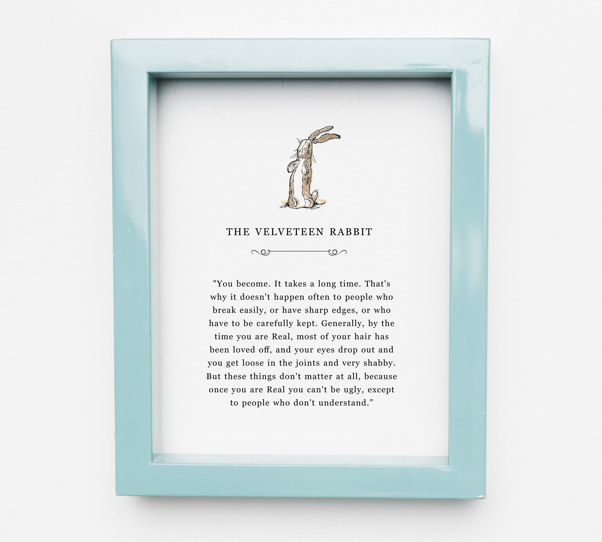  Girls Bedroom Wall Decor,The Velveteen Rabbit Quote Sign,Book  Page Wall Art,Literature Gifts,Inspirational Art,Kid Room Decor,Nursery Wall  Art,Story Book Sign,8x12 Inch Framed Wall Art: Posters & Prints