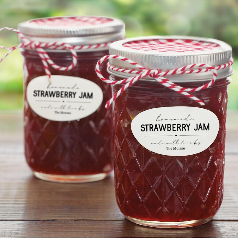 Christmas Honey Jar Label Etsy