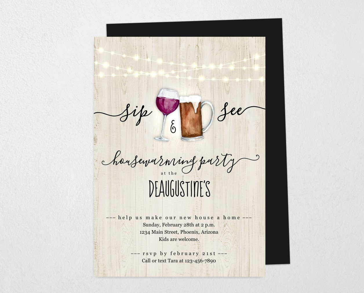 Wine & Beer Housewarming Invitation Template Printable Sip - Etsy Wine & Beer Housewarming Invitation Template Printable Sip - Etsy