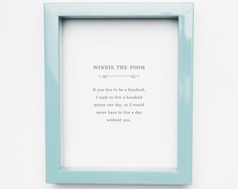 Classic Winnie the Pooh Quote Print, Wall Art Print, Printable Nursery Decor, Baby Shower Gift, Vintage, Instant Download Digital File