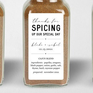 Spice Labels for Jars  Preprinted Spice Labels –