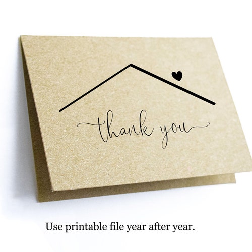 Printable Welcome Home Card Template Blank Folded New Home - Etsy