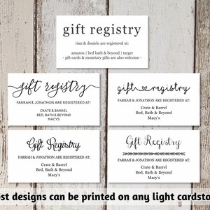 Printable Wedding Registry Card Template Printable Rustic / Hearts / Boho Arrow on Kraft Paper Editable DIY PDF Instant Download image 2