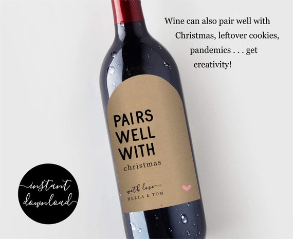 PH PandaHall 100pcs 2 Sizes Wine Bottle Labels Printable Blank Bottle - View #5