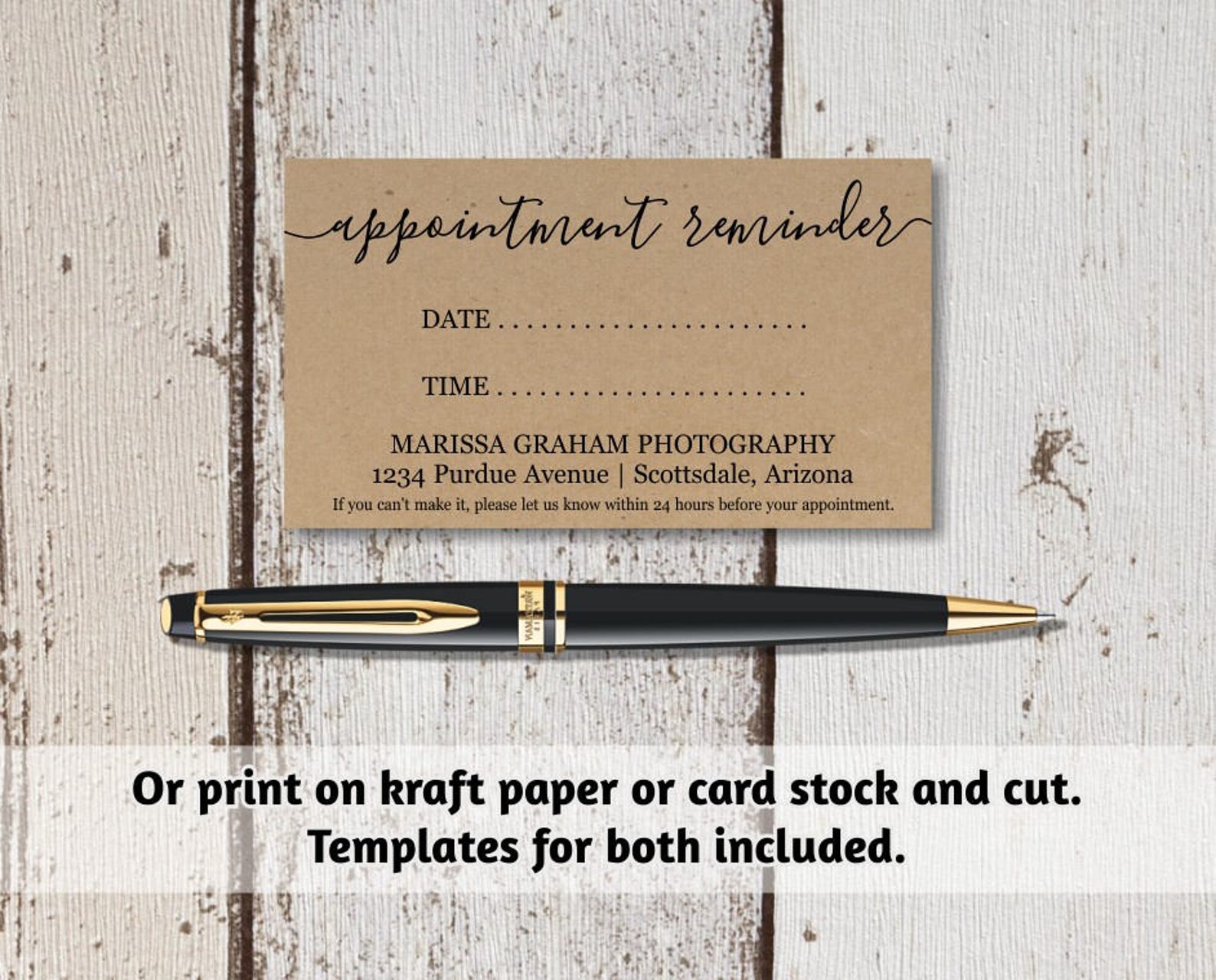 Free Printable Colorful Appointment Reminder Cards