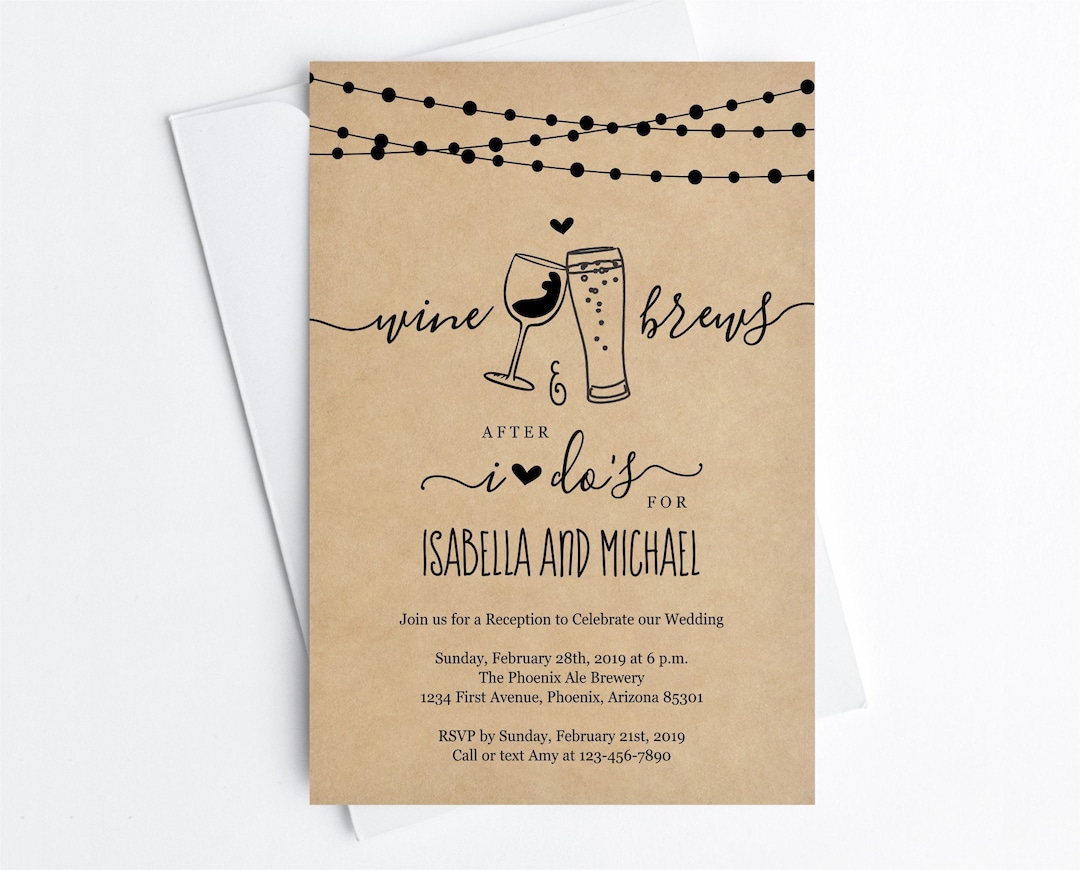 Wedding reception invitation wording already married ...