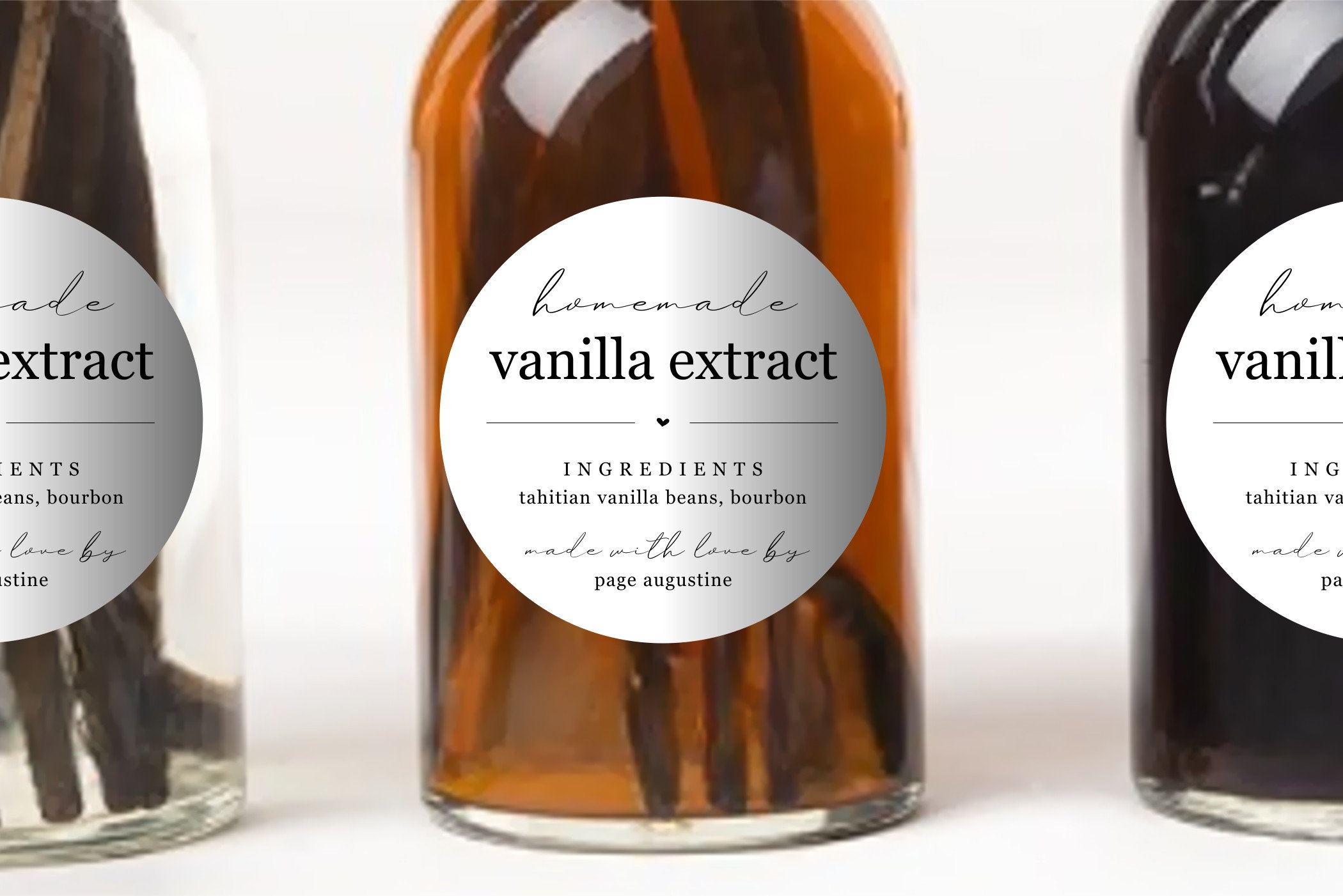 12 Vanilla Extract Labels for Homemade Extract - Great for Gifts - 3x3  Square Sticker