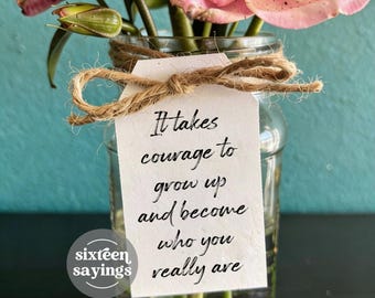 Graduation Quote Tags, Girl or Guy Party Centerpiece Decorations, High School College (Digital Download)