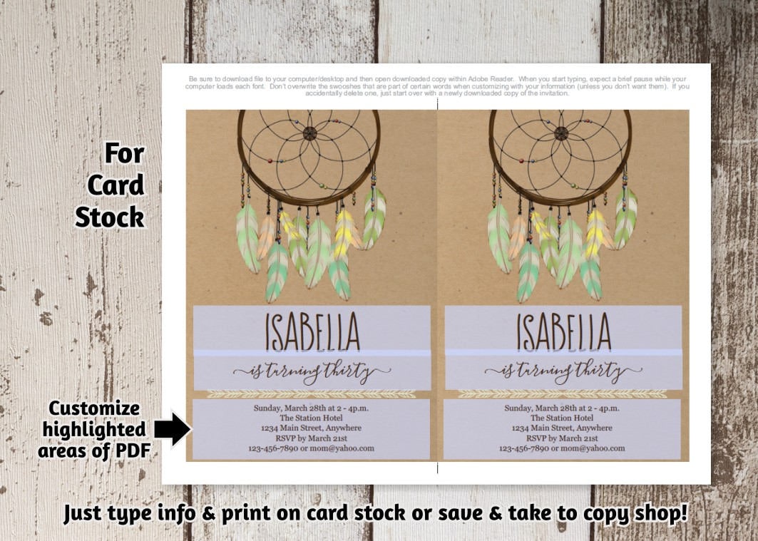 dream-catcher-invitation-feather-dreamcatcher-birthday-party