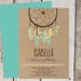 Dream Catcher Invitation Feather Dreamcatcher Birthday Party Printable ...