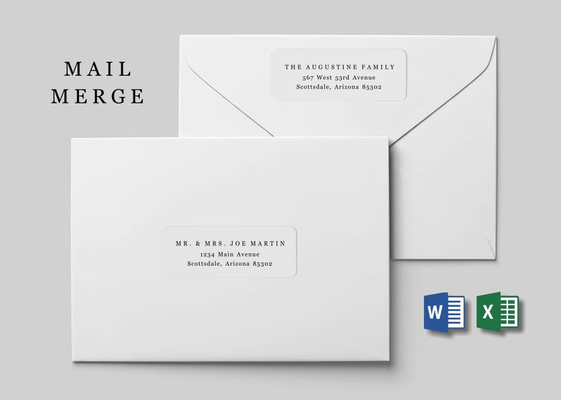mail merge labels