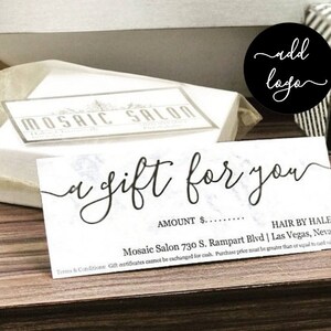 Afdrukbare cadeaubon, cadeaubon sjabloon, eenvoudige rustieke Kraft Papier, bewerkbare pdf Instant Download, Business Envelope #10, 9