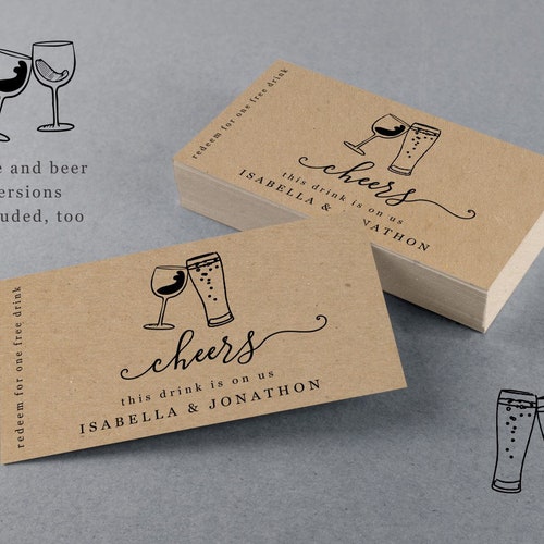 printable drink ticket template customizable free alcohol etsy