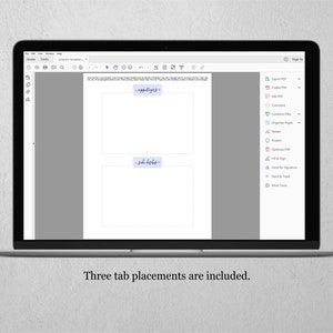 May include: A screenshot of a computer screen showing a PDF document with three different tab placements. The document is open in a PDF editing program, and the tabs are labeled "Jake difly" and "appet difly".