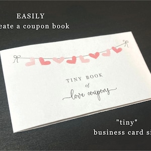 Modello stampabile coupon d'amore, download immediato modificabile del libro dei coupon, regalo di San Valentino di Natale di compleanno romantico per lui, suo marito, moglie