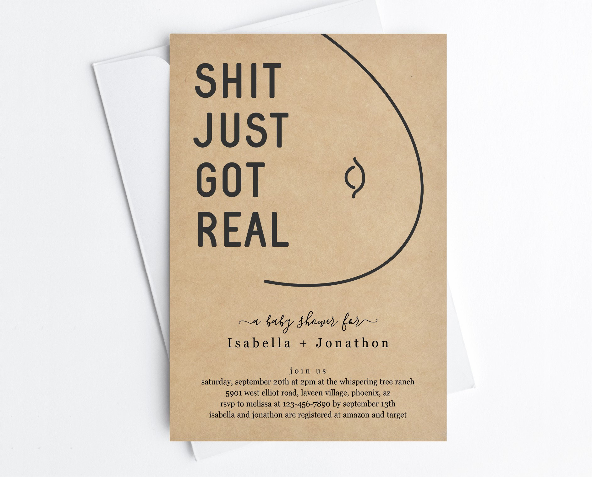 Shit Just Got Real Funny Couple Baby Shower Invitation - Etsy Australia Shit Just Got Real Funny Couple Baby Shower Invitation - Etsy Australia