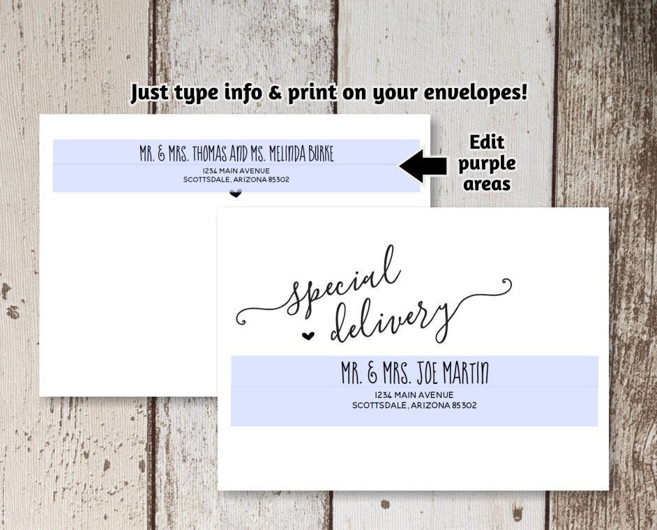printable envelope address template printable envelope address template