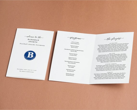 Award Ceremony Program Sample