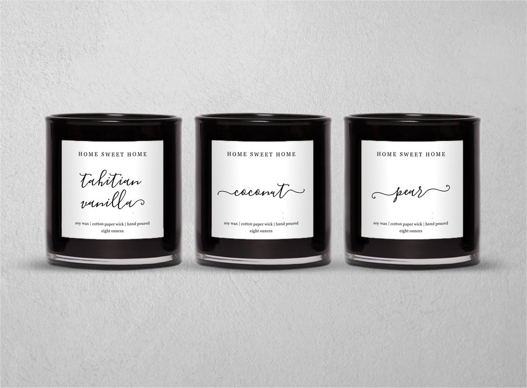 Printable Candle Label Template, Square 3x3" Sticker Avery 94101, Easy ...
