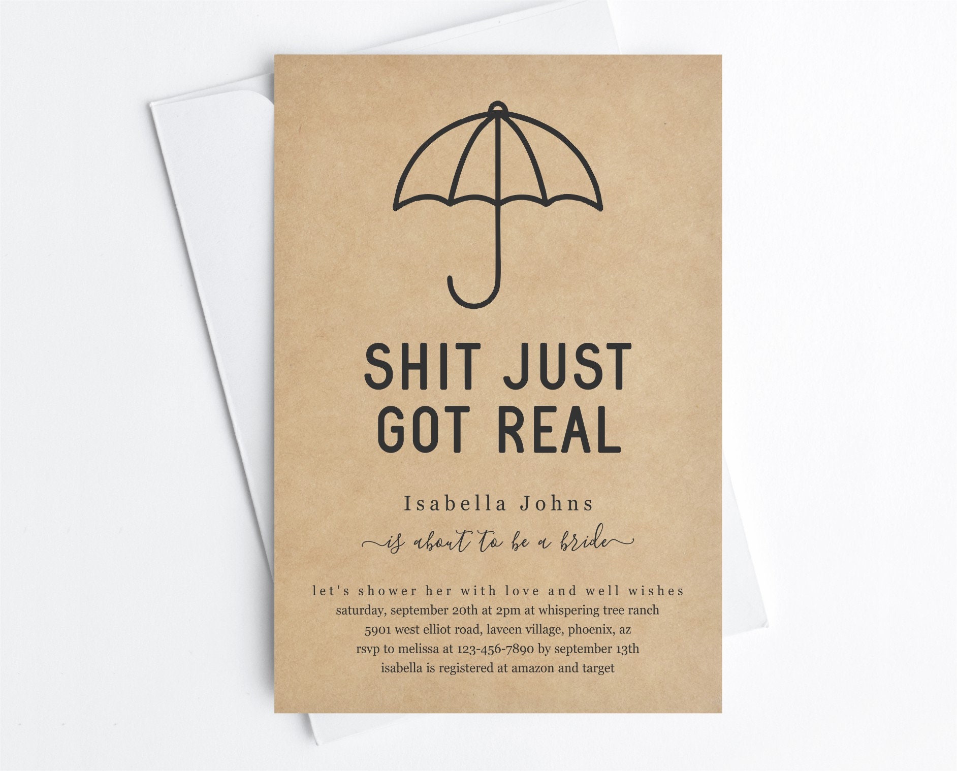 Funny Wedding Shower Invitations