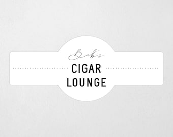 Personalized Cigar Seal Label Template, Print on Avery Labels, Editable Instant Download Digital File